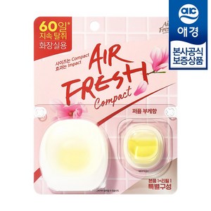 에어후레쉬 컴팩트 방향제 퍼퓸 부케향 본품 6ml + 리필 6ml 세트, 12ml, 1개