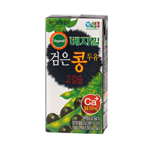 베지밀 검은콩 두유 고칼슘, 190ml, 32개