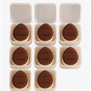 미니 아기궁둥이퍼프 개별포장 8p 쿠션 스펀지 손가락 핑거 블러셔 퍼프, 8개