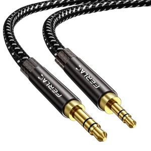 펄락 2.5mm to 3.5mm 양방향 AUX 오디오 케이블, 1개, 혼합색상, 1m
