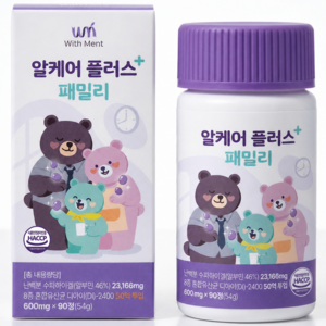 [타임특가] 위드먼트 유산균+알부민 가족 영양제 알케어플러스, 1개, 90정