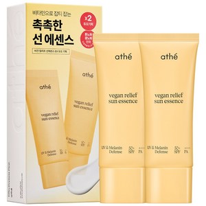아떼 비건 릴리프 선 에센스 SPF50 + PA++++, 35ml, 2개