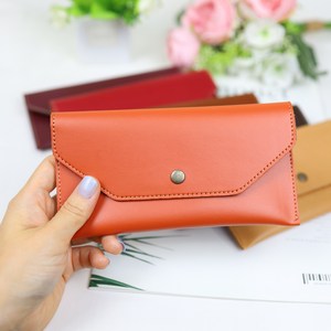 모두샵 수제 천연 가죽 용돈봉투 돈봉투 현금봉투 용돈지갑 이니셜각인가능, 각인안함, 오렌지