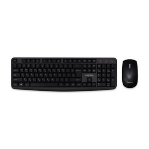 베지그 저소음 무선키보드 마우스 세트, 일반형, 블랙, MK700