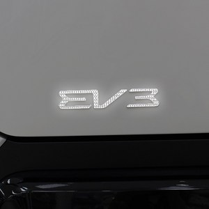 [오카] 2025 EV3 호환상품 리어 레터링 반사 포인트 튜닝 스티커, 1세트, 화이트