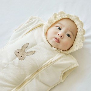 슬립빈 아기 속싸개 모로반사 방지 나비잠 스와들 업다운지퍼 신생아 스트랩 수면조끼 좁쌀이불