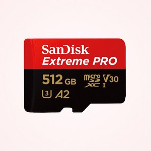 SanDisk Extreme Pro 마이크로SD카드 200MB/s 512GB + SD어댑터, 1개