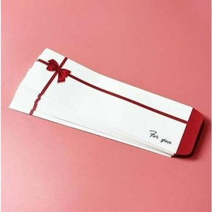 케이크 칼봉투(리본) - 100장, 100개, 레드(혼합)