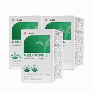 식물성 rTG 오메가3 26.4g, 3박스, 30정
