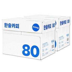 한솔제지(한솔카피)한솔카피 A4용지 80g 2박스(5000매) Hansol copy, 한솔제지(한솔카피)한솔카피 A4용지 80g 2박스(50, 5000개, A4