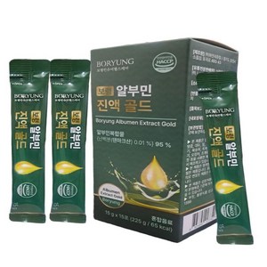 파워라이프 보령컨슈머헬스케어 알부민 진액 골드 선물세트, 15개, 15ml