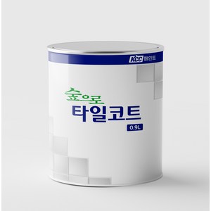 KCC숲으로 타일코트 페인트, 화이트, 900ml, 1개