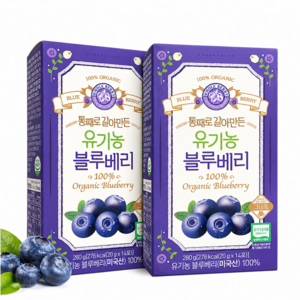홀베리 통째로 갈아만든 유기농 블루베리, 20g, 20ml, 28개