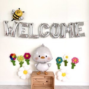 웰컴풍선세트 여름성경학교 행사장식 welcome 데이지풍선 풍선장식 이벤트