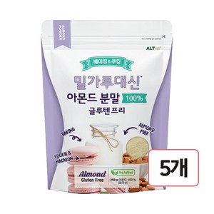 알티스트 밀가루대신 글루텐프리 아몬드 파우더, 250g, 5개