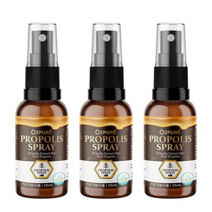 오즈퓨어 호주 프로폴리스 스프레이, 3개, 25ml