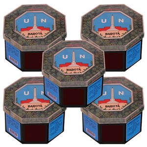 유엔 팔각 성냥 - 5통, 레드, 1세트