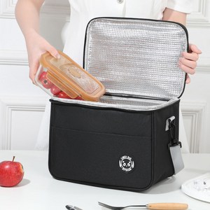 큰귀멍멍 보온보냉 도시락 가방 대용량 아이스가방 쿨러백 캠핑가방, 블랙, 1개