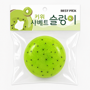 베스트픽 과일 샤베트 슬랑이 말랑이 스퀴시, 1개, 140g, 키위
