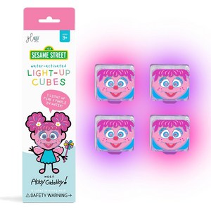 글로팔즈 세서미스트릿 여름철 시원한 물놀이 미국 온 신개념 물놀이 라이트업 LIGHT UP 큐브 세서미스트릿 라인 런칭! (안전하고 깔끔한 물놀이 토이), 1개, 아비카다비 (핑크)
