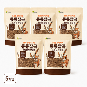 통통잡곡 2025년 캐나다산 브라운 렌틸콩, 5개, 1.5kg