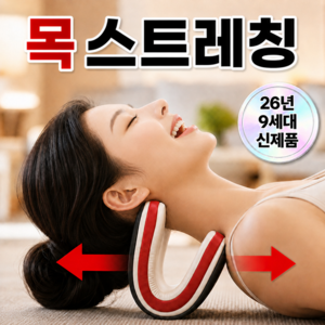 베르텐 목 스트레칭 넥가드 경추 스트레처 홈케어, 1개