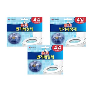 홈스타 변기 세정제 고체형 4p, 160g, 3개