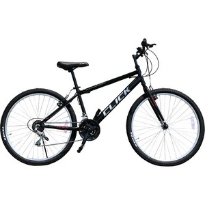 MTB자전거 클릭 보스톤26 26인치 21단 가성비 출퇴근 통학용 생활용 입문용, 블랙