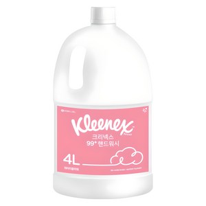 크리넥스 99+ 거품형 핸드워시 워터리플라워 리필, 4L, 1개