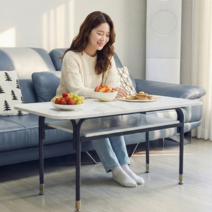 디자인블레스 거실테이블 높은 쇼파 테이블 음식섭취 홈 오피스용으로 안성맞춤