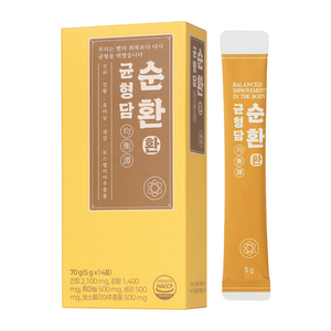 균형담 순환환 관절보스웰리아 환 커큐민 강황영양제 14포 70g, 1박스, 14회분