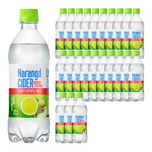나랑드사이다 제로 그린애플, 500ml, 24개