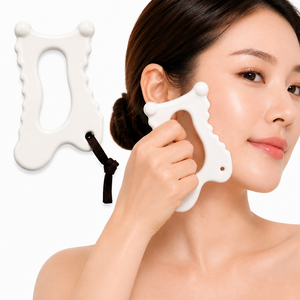 기와 괄사 세라믹 마사지기, 화이트, 1개