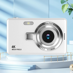 디지털 카메라 빈티지 카메라 내장 플래쉬 128GB SD카드 포함 Type-C 충전, 블랙