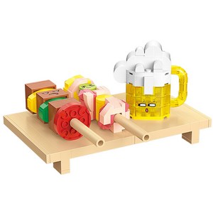 [알꿀밤-미들블럭-푸드사물] BA맥주 꼬치 세트, 1개