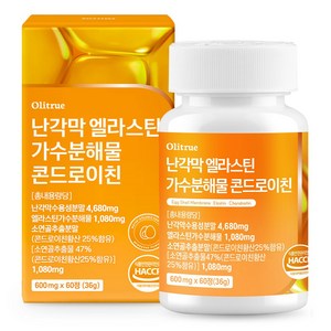 올리트루 난각막 엘라스틴 가수분해물 콘드로이친, 1개, 60정