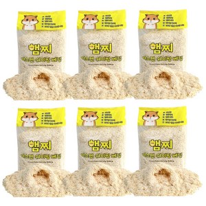 햄찌 아스펜 쉐이빙 베딩, 10L, 6개
