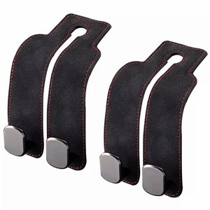 SEAMETAL 금속 강력 자동차 후크걸이 헤드레스트 후크, 블랙, 2개