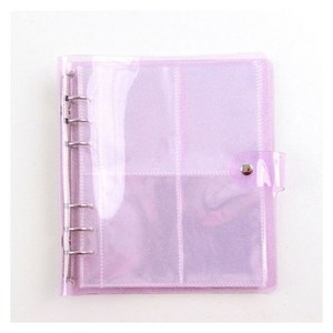 포카바인더 포토카드 미니 다이어리 콜렉트북 64 x 87 mm, 클리어퍼플, 200매