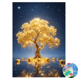 상덕 보석십자수 DIY 키트 캔버스형 액자40 x 50cm, 1개, YH029