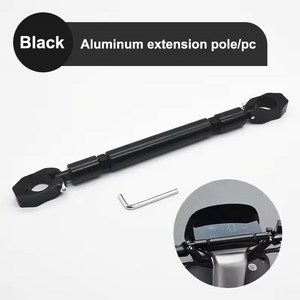 22MM 크로스바 핸들바 가로바 거치대 오토바이 호환용, 1개, Black