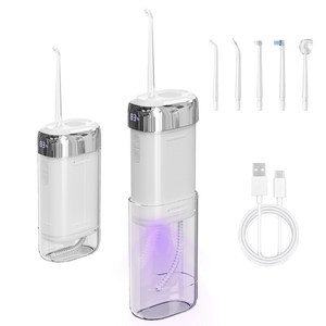 ERANSTAR UV-C 살균 물치실 IPX7방수 휴대용 무선 구강세정기, 화이트, Q5