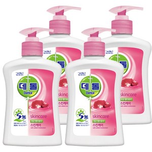 데톨 항균 핸드워시 스킨케어, 250ml, 4개