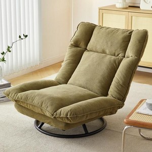 ANYOU 소파 1인용 회전쇼파 각도조절 1인쇼파 의자, 초록색