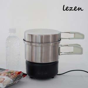 프리볼트 르젠 미니 인덕션 휴대용 여행용 라면포트 전기포트, 블랙(BLACK)