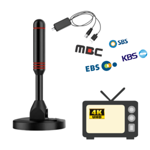 퓨어퍼스트 지상파 UHD TV 안테나, 자석형, 1개, YNX-TV-090
