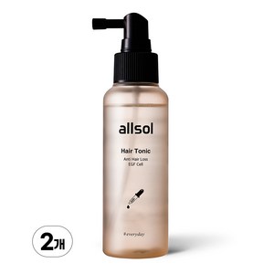 올솔 탈모증상완화 고함량 줄기세포 배양액 헤어토닉, 2개, 100ml