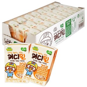 태양생활건강 뽀로로 키디밀 아기두유, 135ml, 24개