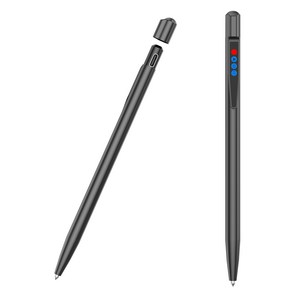 RUN기술 c타입 볼펜 녹음기 고성능 고음질 화면 표시 64GB, 블랙, F26
