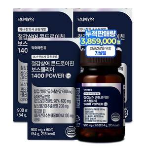 닥터메인유 철갑상어 콘드로이친 보스웰리아 1400 POWER, 60정, 3개
